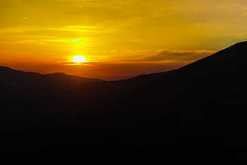 Clouds at the sunset