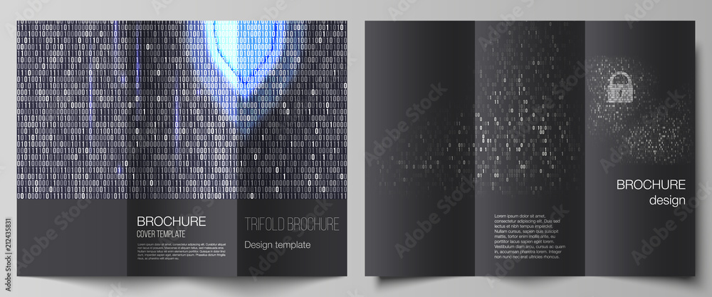 Wall mural the minimal vector layouts. modern creative covers design templates for trifold brochure or flyer. b