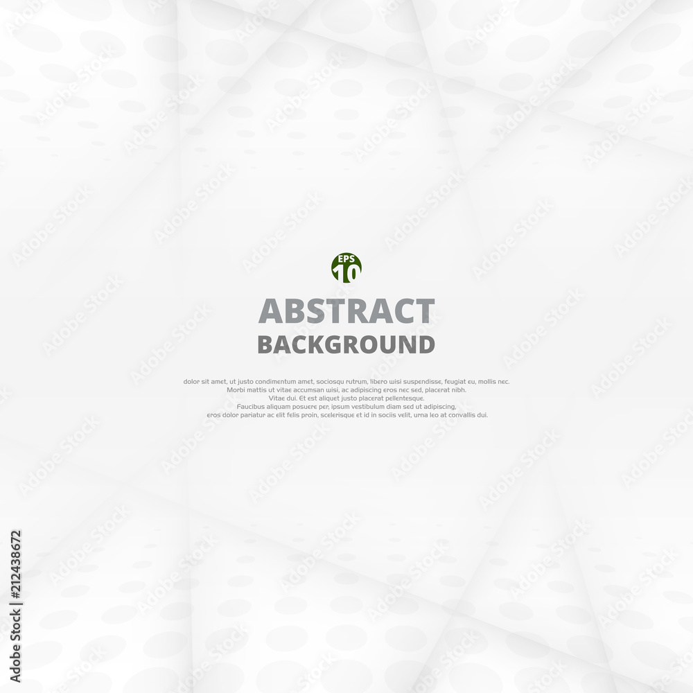 Poster abstract of soft gray gradient geometric pattern background.