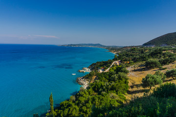 Naklejka na ściany i meble Sea landscape in Zakynthos island, Greece