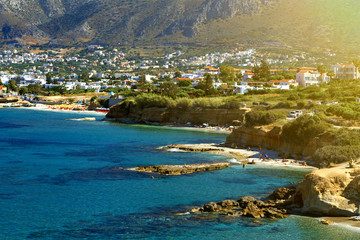 Mediterranean Sea And Rocky Coast Of Crete, Greece