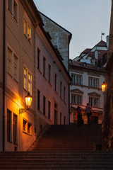 City Council Stairs Near Prague Castle