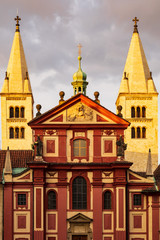 Fototapeta na wymiar St. George Basilica in Prague Castle