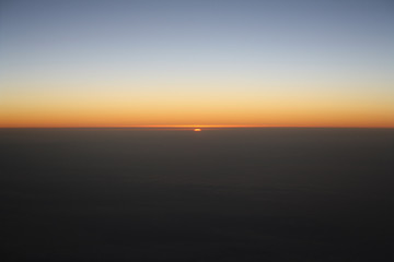 Birth in altitude - In flight over Morocco