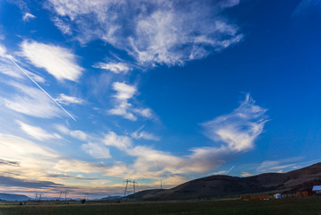 Blue sky and white clouds