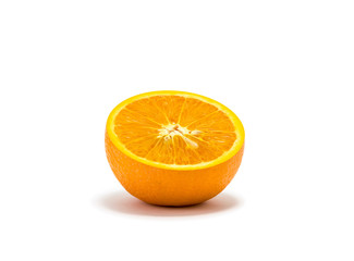 Citrus fruit, orange on a white isolated background