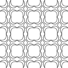 Abstract seamless black and white pattern