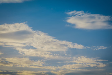 Blue sky with clouds