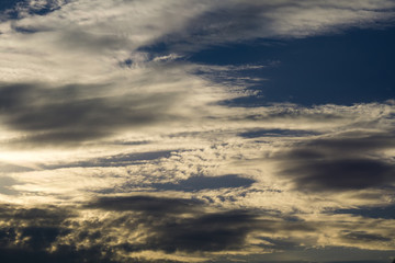 Blue sky with clouds