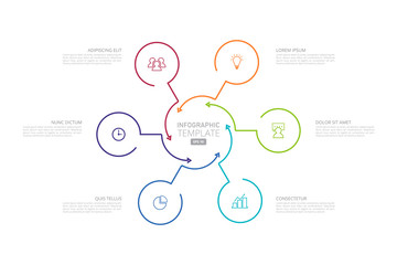 Infographic template for business, education, web design, banners, brochures, flyers, diagram, workflow, timeline. Vector illustration.