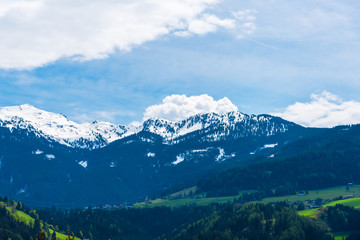 Fototapeta na wymiar Landscape in the Alps Mountains