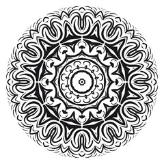 Very beautiful flower mandala. decorative vector. gold, black color. vector illustration.