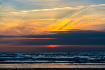 Sunset at the North Sea