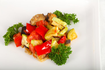 Baked vegetables