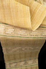 Fototapeta na wymiar Balkans folk embroidery fabric detail