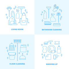 Cleaning icons.