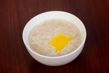 Oatmeal with butter