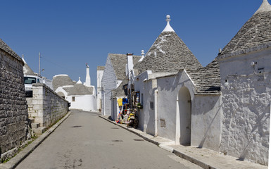Street with Trulli at Alberobello