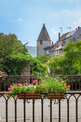 Saint-Hippolyte, village traditionnel de la route des vins d'Alsace