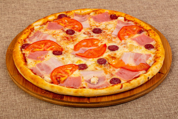 Pizza with bacon