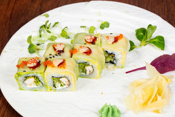 Japanese roll with chicken