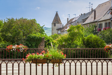Saint-Hippolyte, village traditionnel de la route des vins d'Alsace