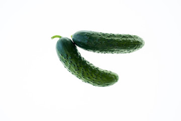 bright colorful vegetables on a white background