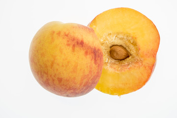 bright colorful fruits on a white background