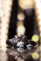 Diamond ring isolated. Jewelry ring with gemstone