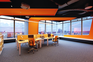 modern  office interior.