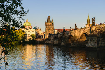 Charles Bridge at the Sunset