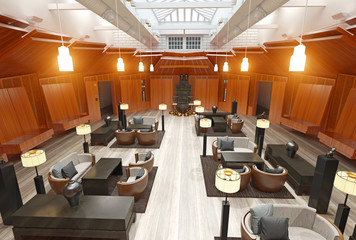 modern lobby restaurant