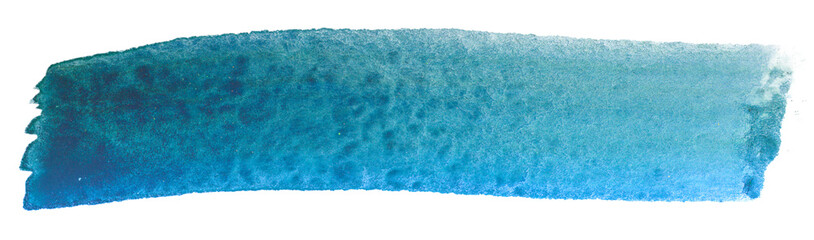 blue watercolor strip with a paper texture