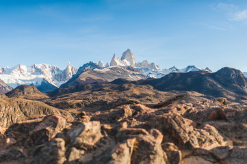 Hiking in the Patagonia mountains
