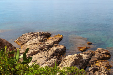 Fototapeta na wymiar Mediterranean sea landscape. Costa Brava, Spain.
