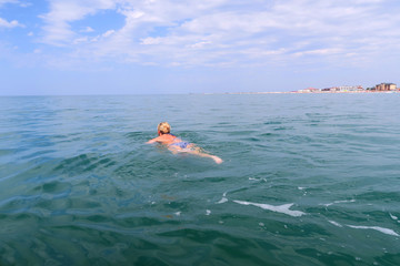people on the sea beach