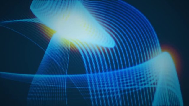 Motion Lines Wavy Float Dance With Light Background
