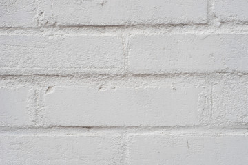 white painted brick wall background texture