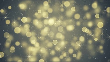 Yellow blurry lights and stars - Powered by Adobe