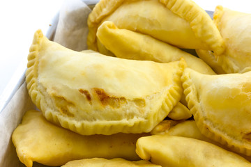 Puglia panzerotti stuffed with tomato and mozzarella