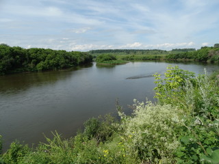 Fototapeta na wymiar Sylva River Kungur Russia