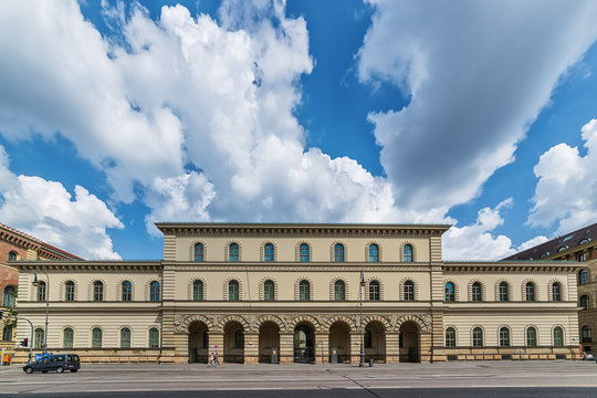 Munich, Germany June 09, 2018:The Bavarian Main State Archive in Munich is the largest Bavarian state archive and due to the long state existence of Bavaria.