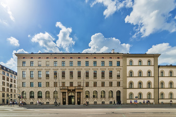 Munich, Germany June 09, 2018: The Bavarian Administrative Court (Bayerischer...