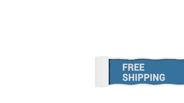 Free shipping paper sign