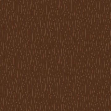 Hand Drawn Brown Animal Fur Texture Seamless Pattern