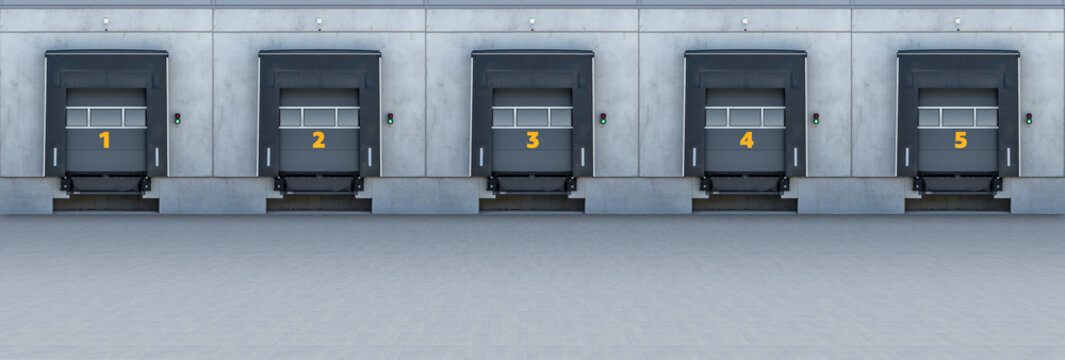 Logistikhalle Laderampen