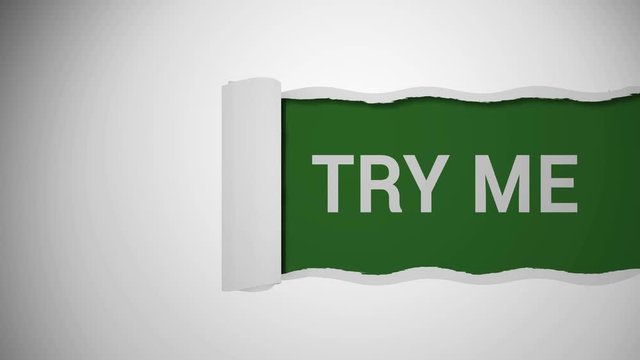Try me sign