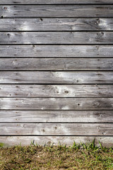 Old wooden plank wall