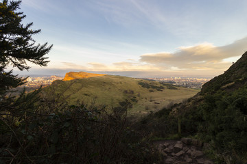 Arthur Seat and Holyrood Park in Edinburgh, Scotland