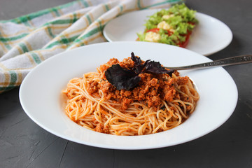 Spaghetti with Bolognese sauce